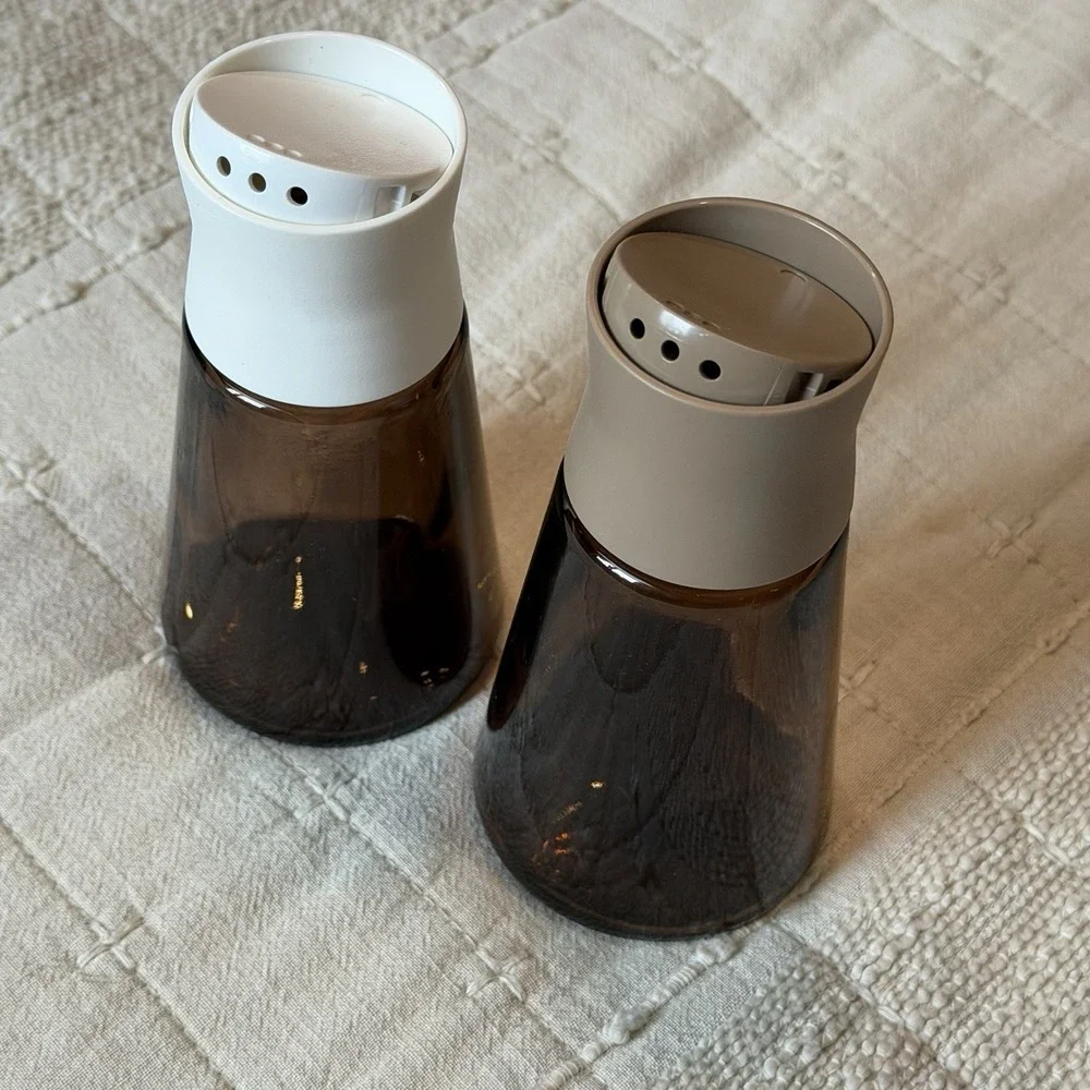 Set of 2, IKEA HALVTOM Salt and Pepper Shakers 4 ¾